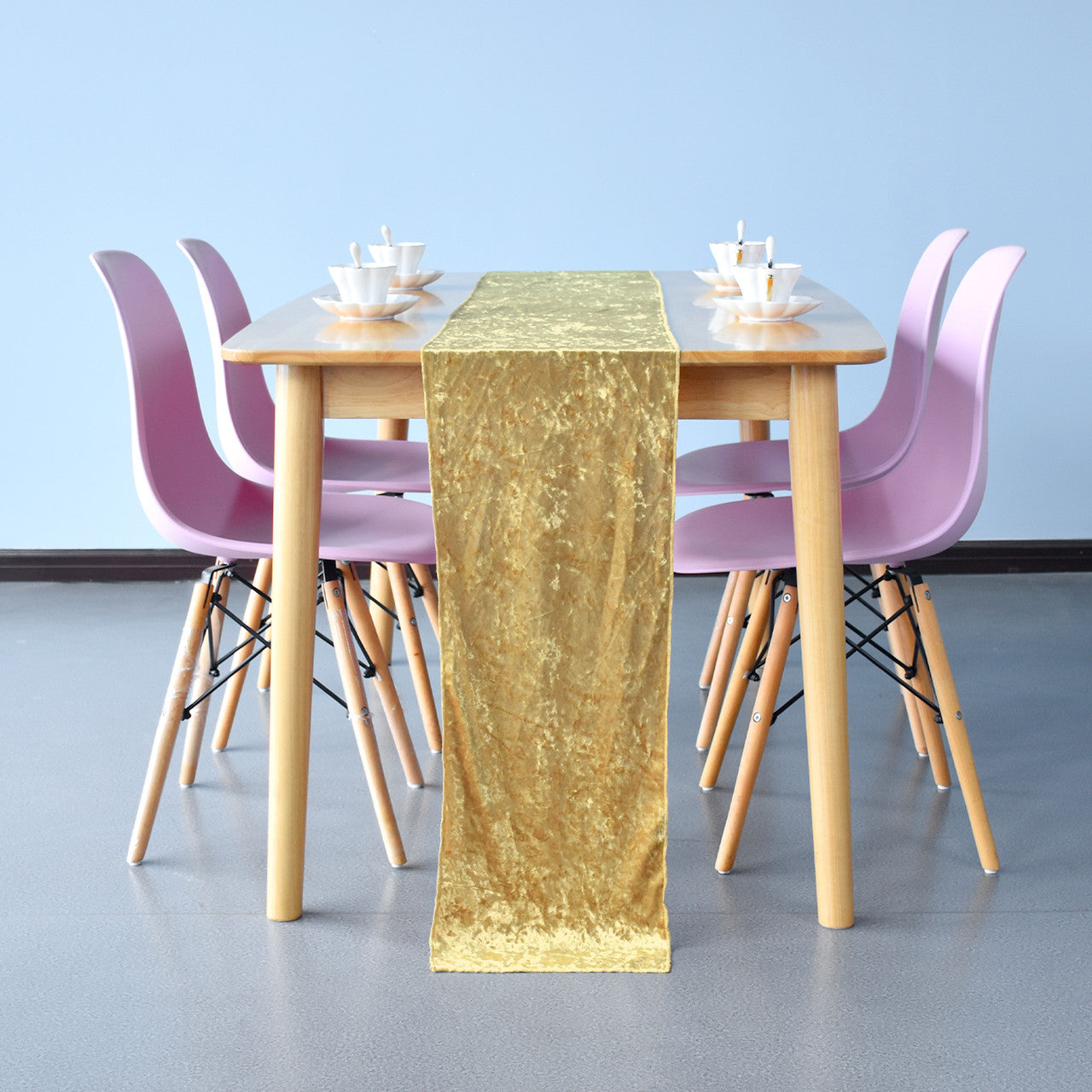 Velvet Table Runner - Gold