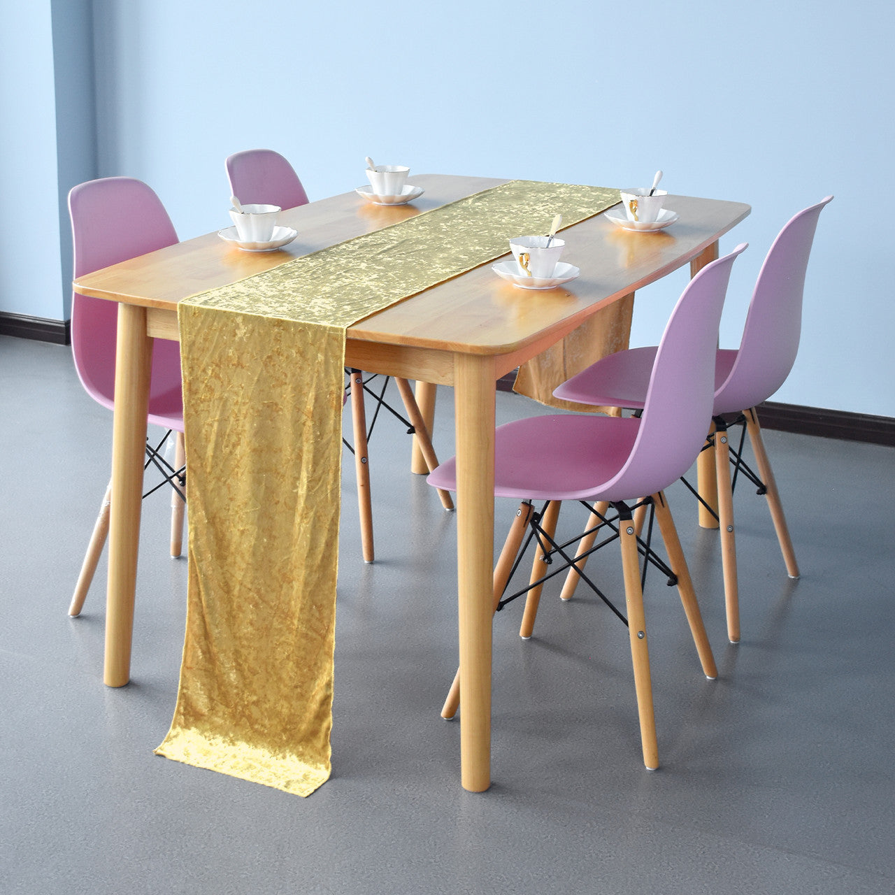 Velvet Table Runner - Gold