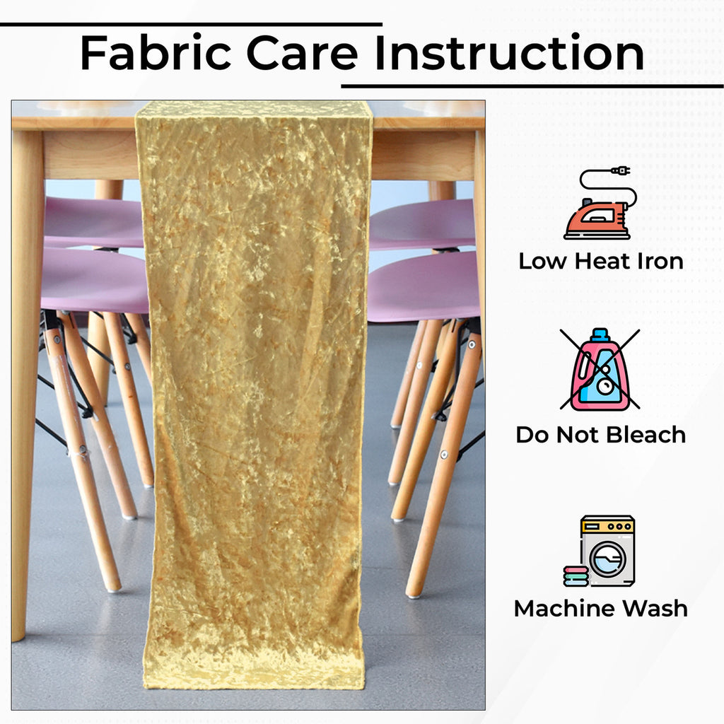 Velvet Table Runner - Gold