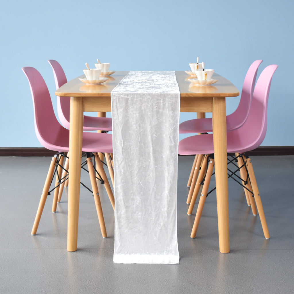 Velvet Table Runner - Ivory