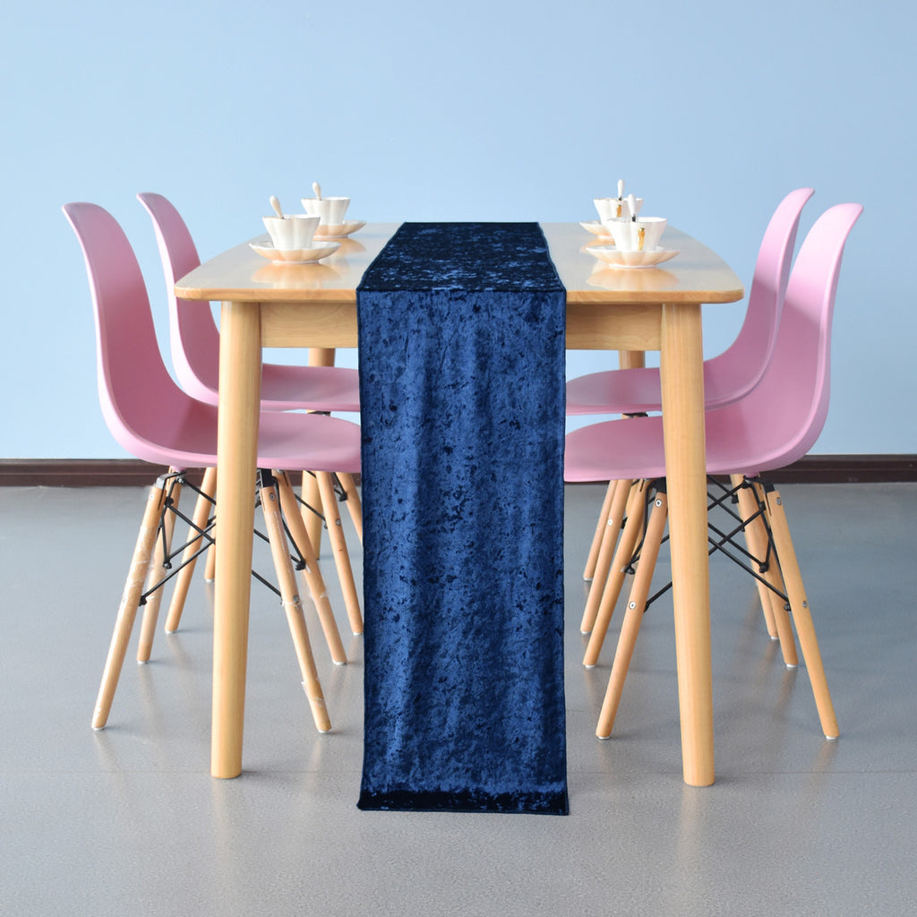 Velvet Table Runner - Navy