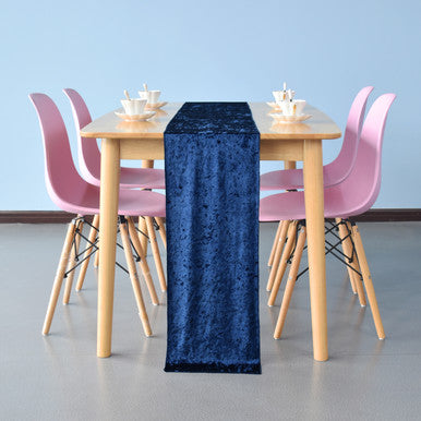 Velvet Table Runner - Navy
