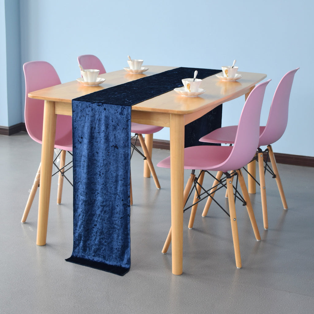 Velvet Table Runner - Navy