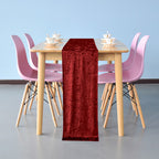 Velvet Table Runner - Red