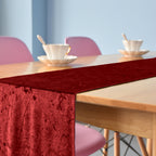 Velvet Table Runner - Red