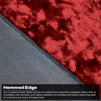 Velvet Table Runner - Red