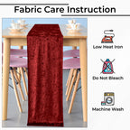 Velvet Table Runner - Red