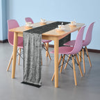 Velvet Table Runner - Silver
