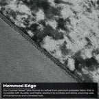 Velvet Table Runner - Silver