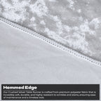 Velvet Table Runner - White
