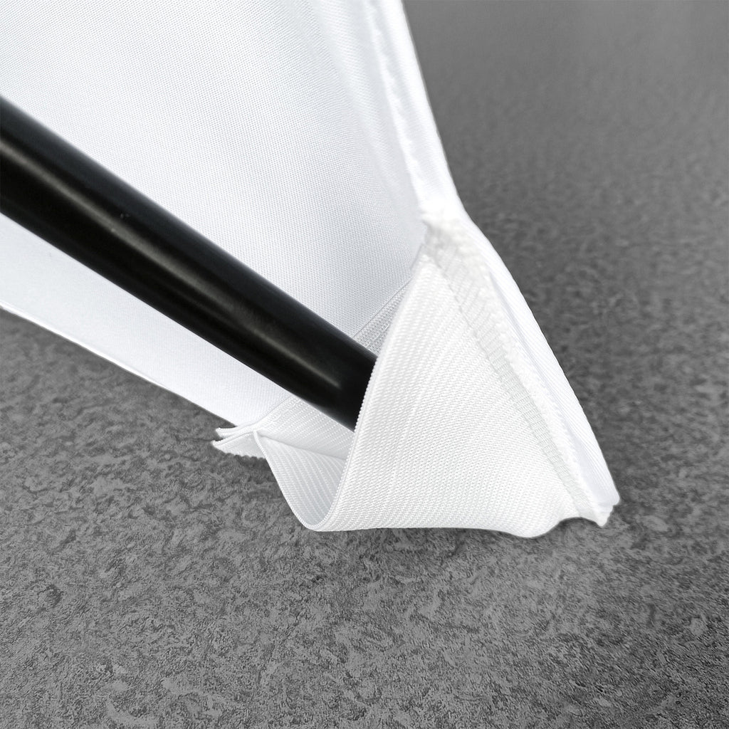 Double Sided Stretch Tripod Cover - White