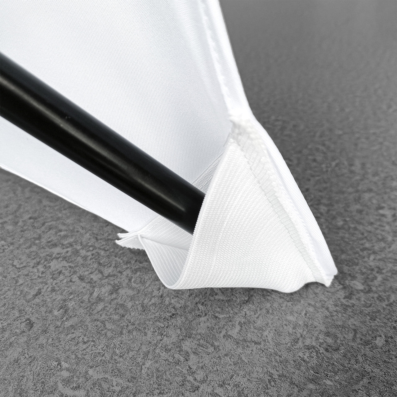 Double Sided Stretch Tripod Cover - White