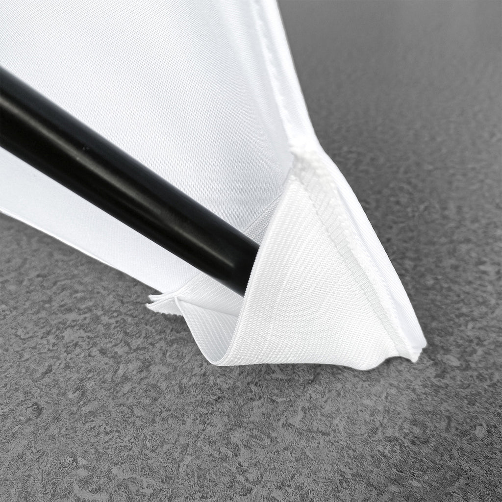 Three-Sided Tripod Speaker Stand Cover - White