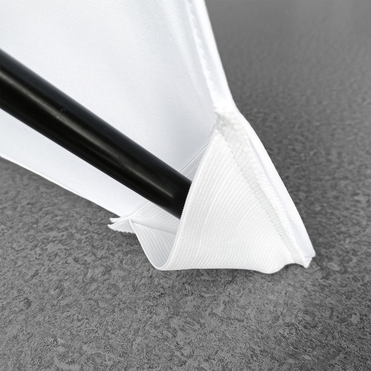 Three-Sided Tripod Speaker Stand Cover - White