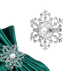 Sunburst Pearl Napkin Rings – Rhinestone Table Décor - Silver