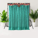4ft x 7ft Sequin Photography Backdrop - Emerald Green