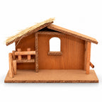 Wood Nativity Stable - Small