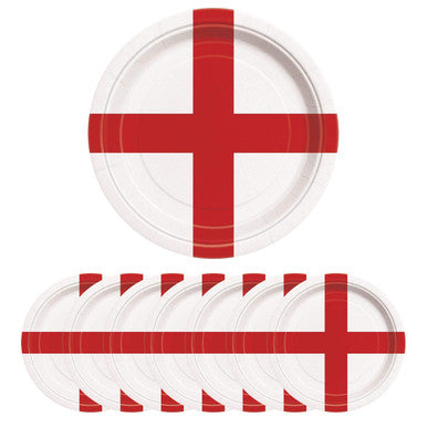 England Flag Party Plates - 10pcs