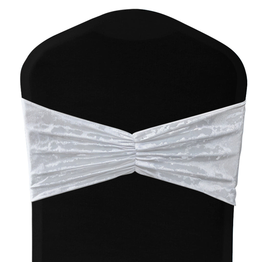 Velvet Chair Band - White