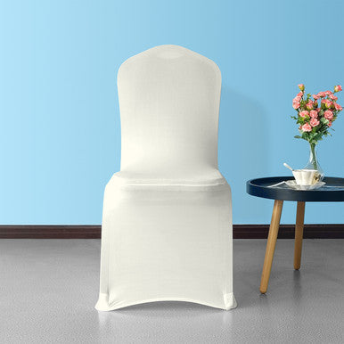 Flat Stretch Chair Cover - Ivory