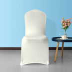 Flat Stretch Chair Cover - Ivory