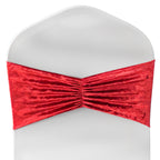 Velvet Chair Band - Red