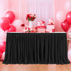 Polyester Table Skirt - Black