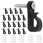 Q Hanger Screw Hooks - Black