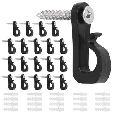 Q Hanger Screw Hooks - Black