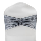 Velvet Chair Band - Silver