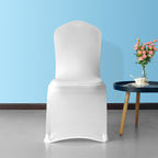 Flat Stretch Chair Cover - White