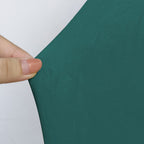 Short Velvet-Touch Spandex Chair Cover - Turquoise