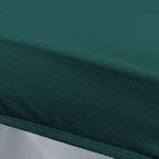 Short Velvet-Touch Spandex Chair Cover - Turquoise