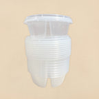 3 Compartment Reusable Plastic Food Container - 10pcs