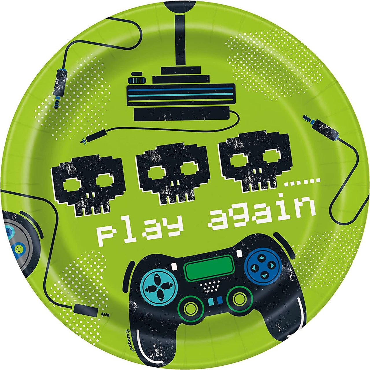Gamer Themed Round Plates