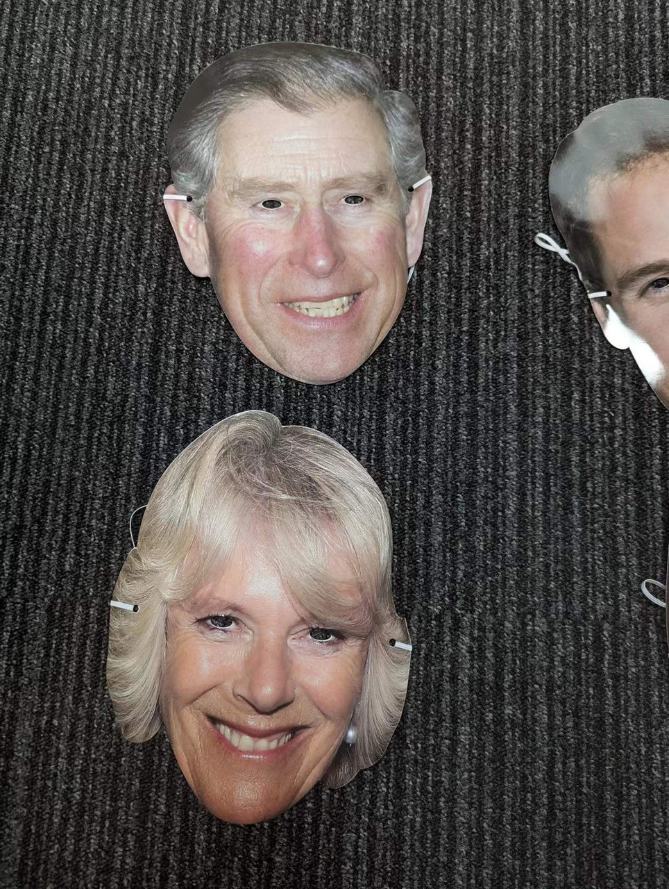 King Charles & Queen Consort Camilla Royal Family Face Mask