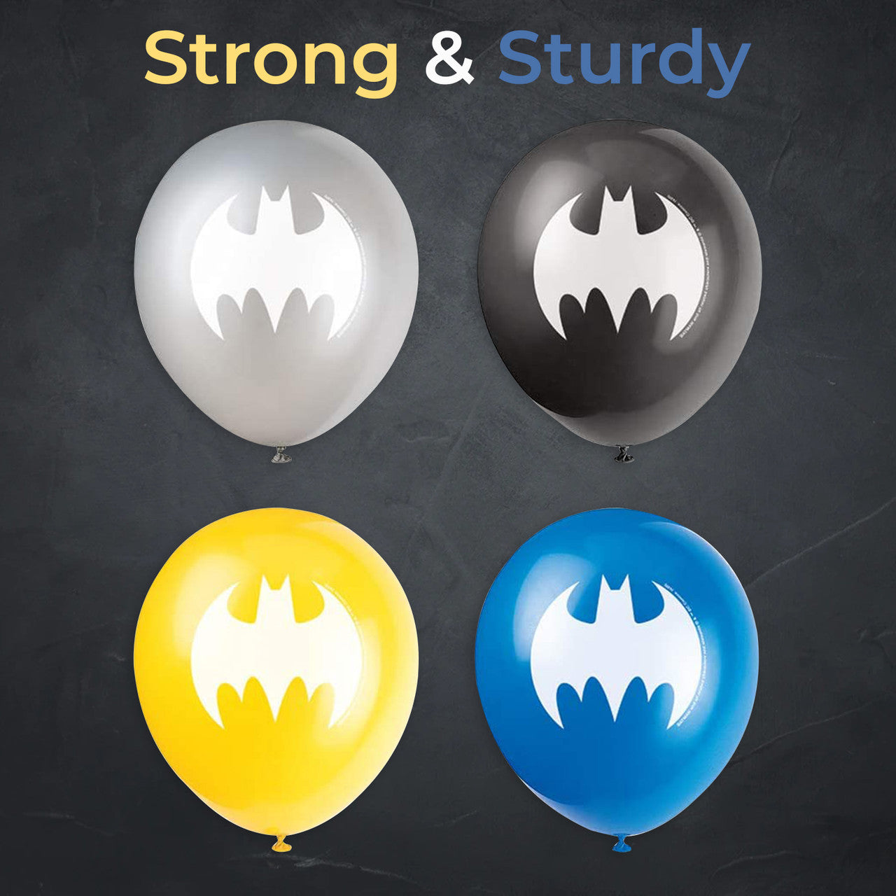 Batman 12" Party Balloons (Pack of 8)