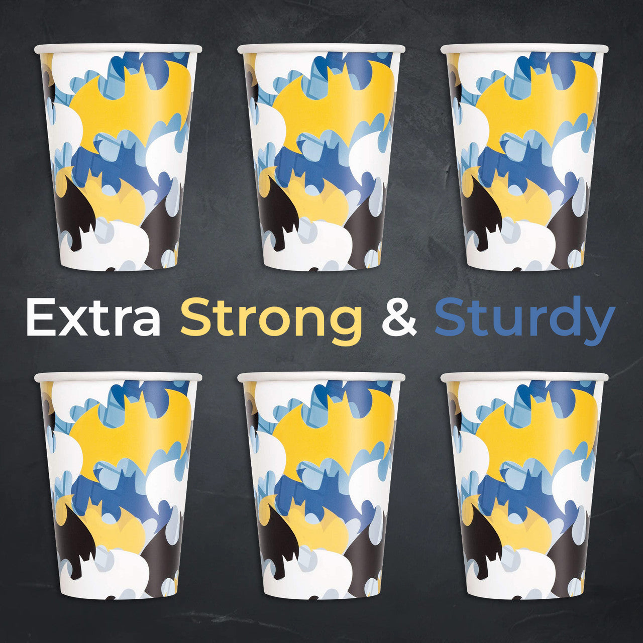 Batman Party Tableware 9oz Cups (Pack of 8)