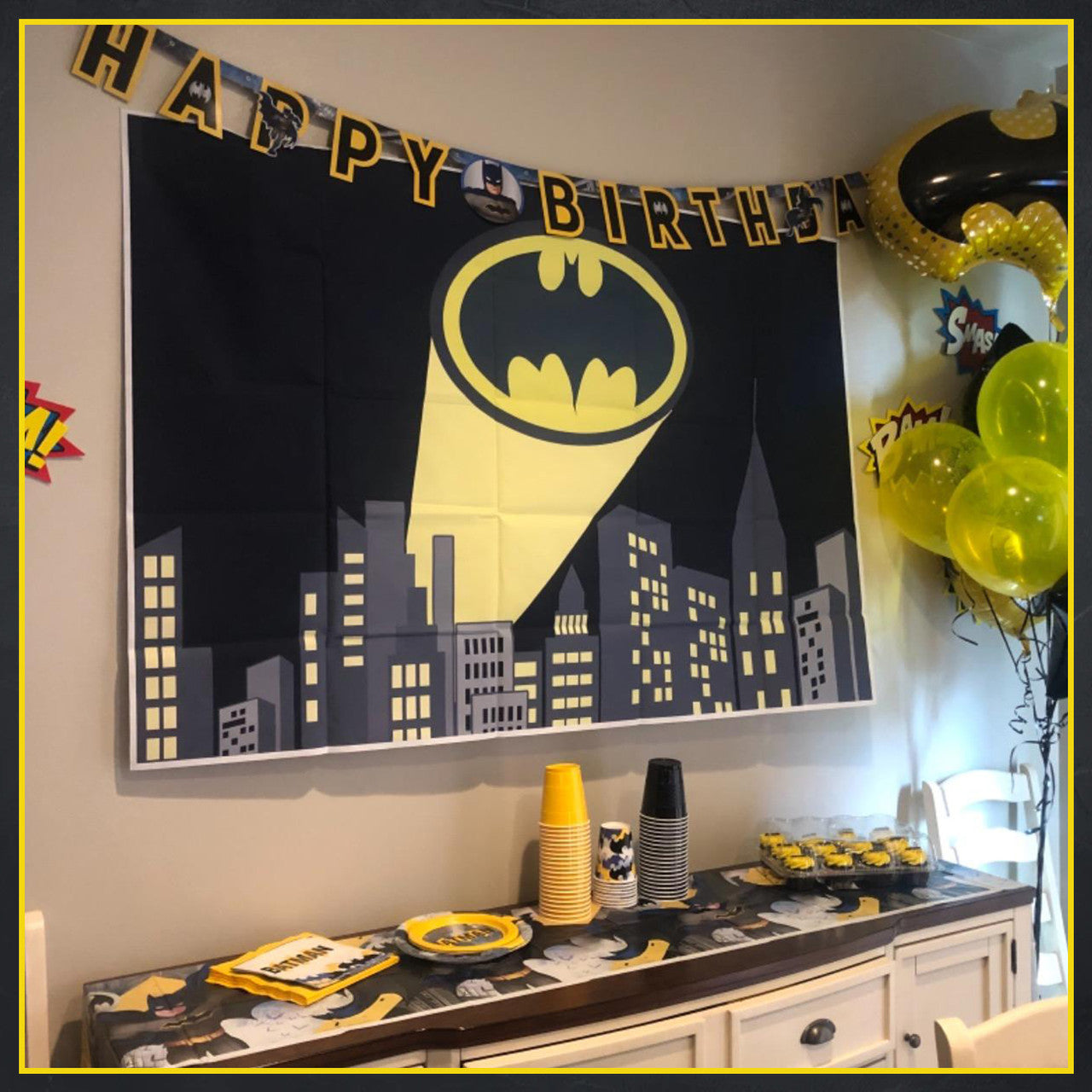 Batman Large Jointed Party Banner