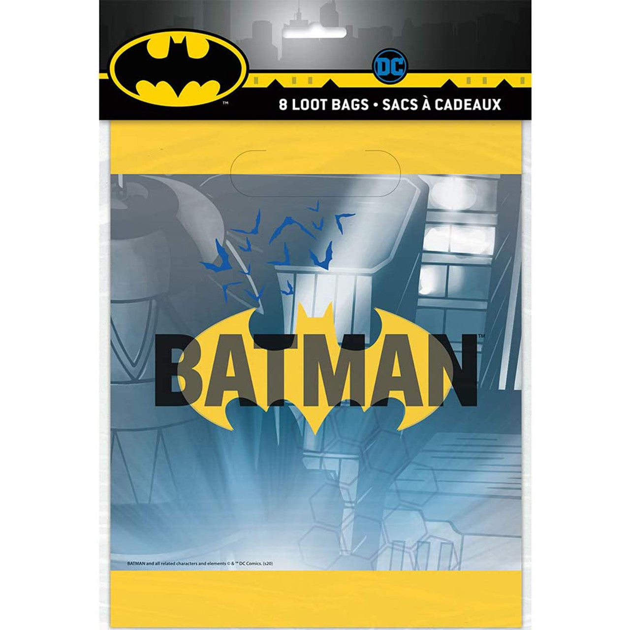 Batman Party Loot Bags (Pack of 8)