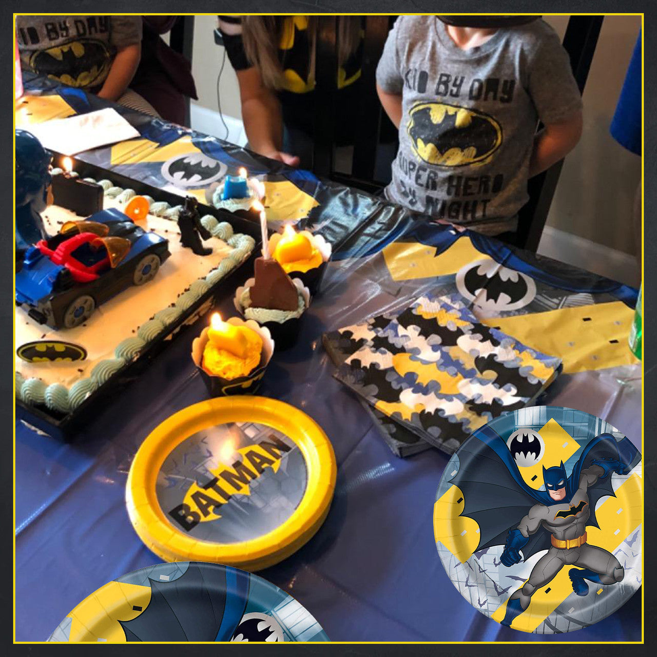 Batman 9" Party Tableware Plates (Pack of 8)