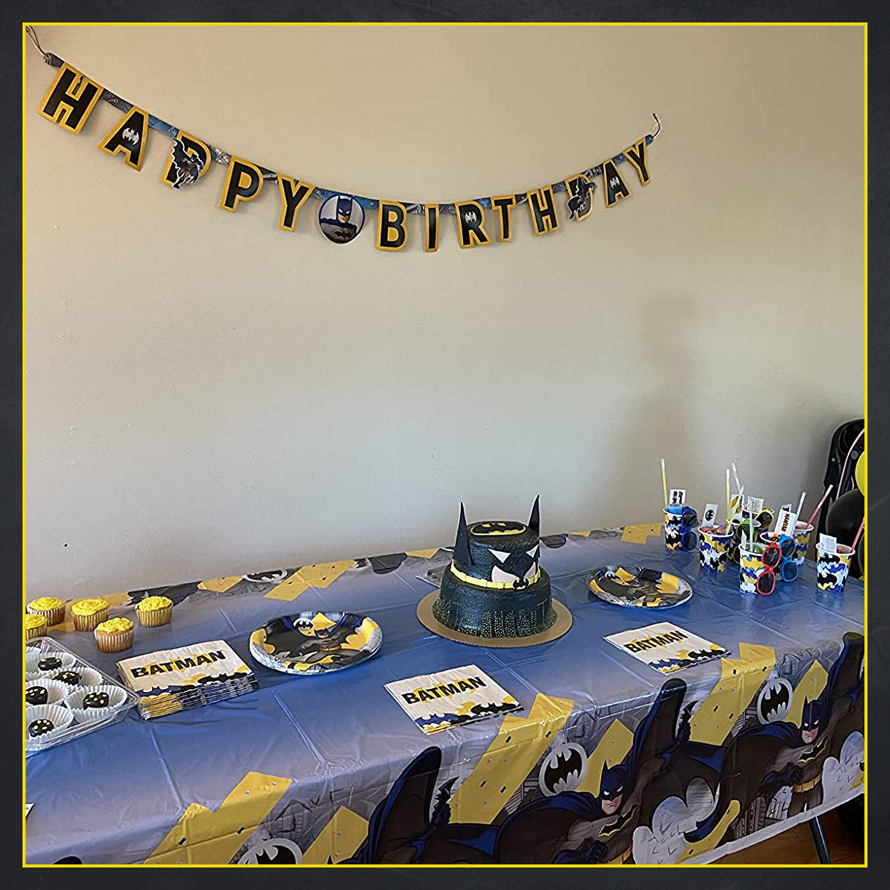 Batman Party Tableware Plastic Tablecover
