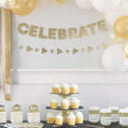 Black & Gold Cupcake Stand - 3-Tier