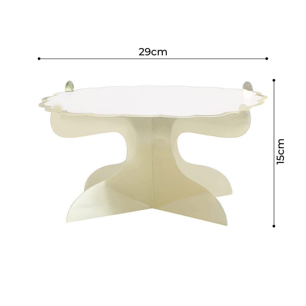 Gold Foil Stamped Cake Stand