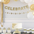 Gold Foil Stamped Cake Stand
