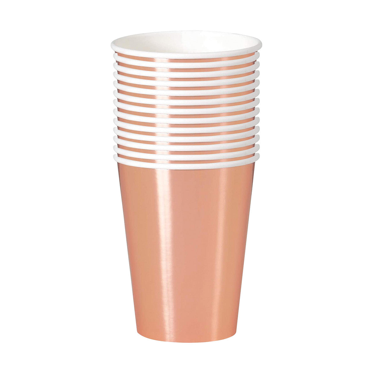 Rose Gold Foil Paper Cups (Pack of 8)