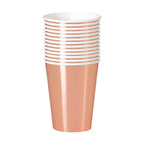 Rose Gold Foil Paper Cups (Pack of 8)