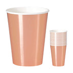 Rose Gold Foil Paper Cups (Pack of 8)