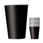 Midnight Black 9oz Paper Cups (Pack of 14)