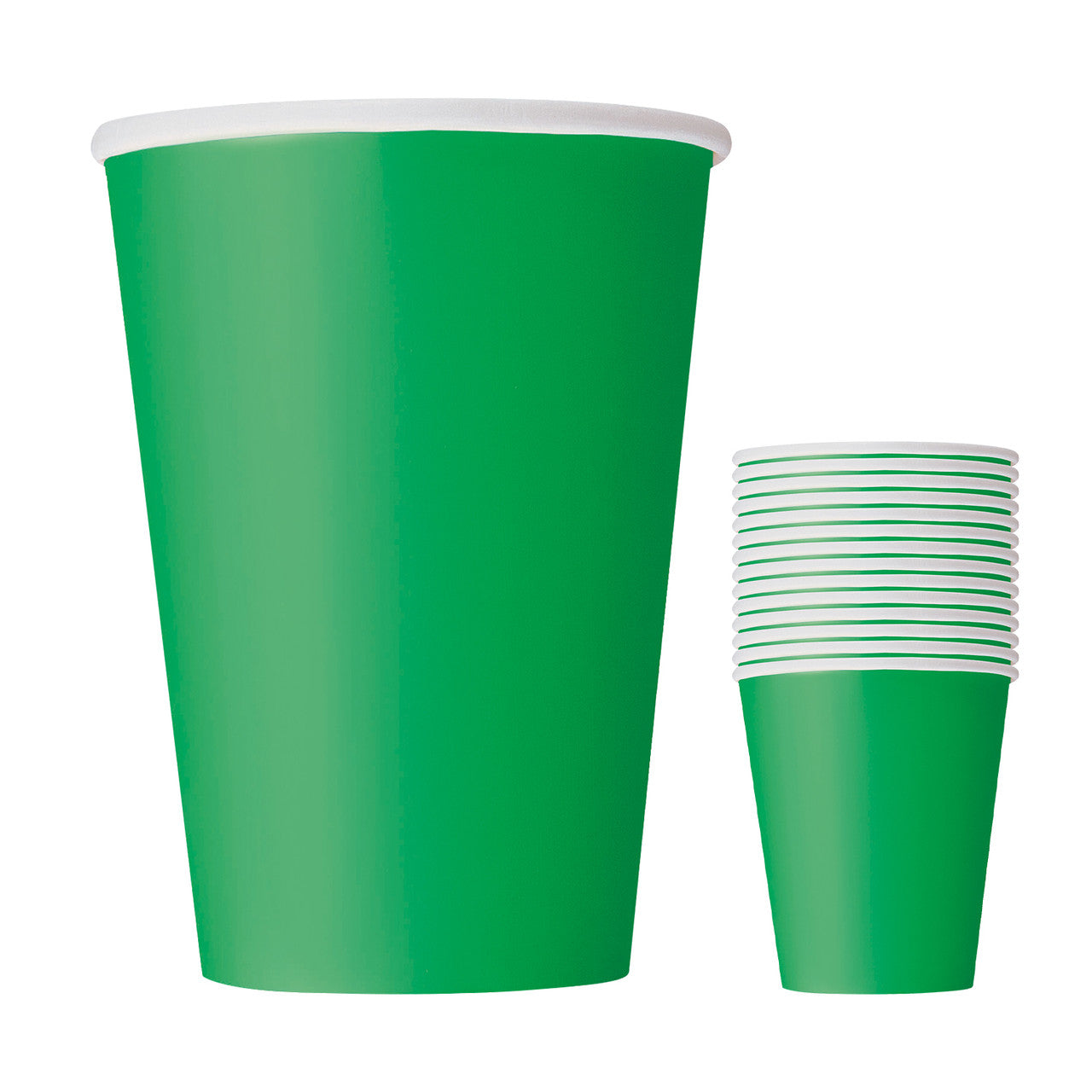 Emerald Green 9oz Paper Cups (Pack of 14)